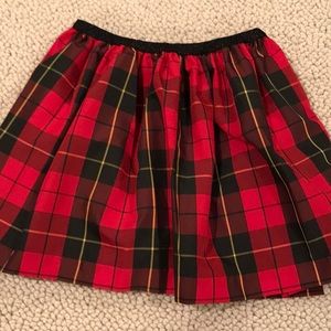 Ralph Lauren girls tartan taffeta like skirt
